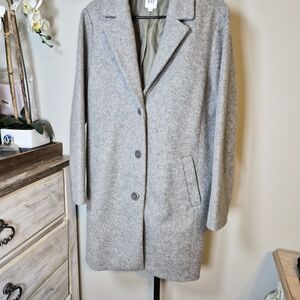 NWOT Light Gray Fall Winter Women's Coat Outerwear